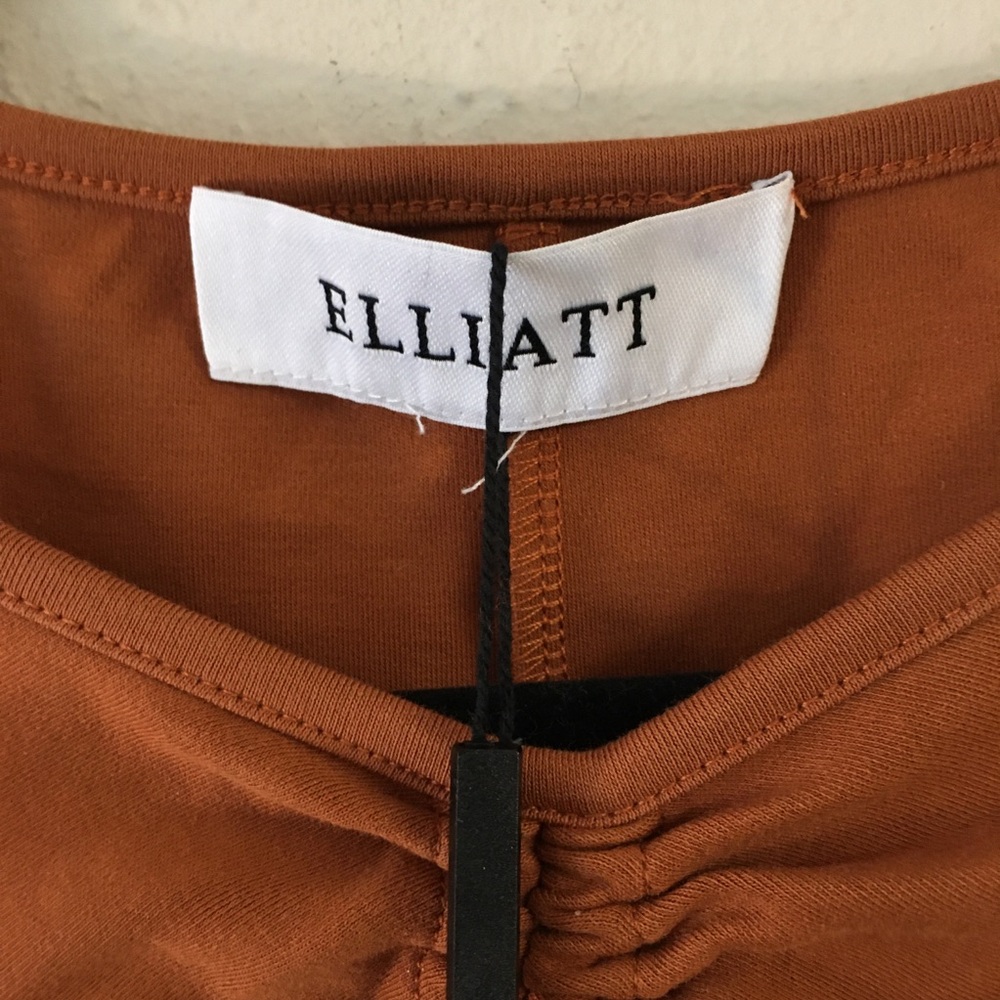 Elliatt Neverland Dress NWT Large Chocolate Bodycon Resortwear Vacation Party - Picture 4 of 14